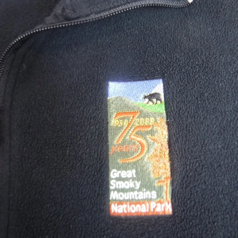 Smoky Mountain National Park Vest 2009 75th Anniversary Fleece Hiking Small‎
